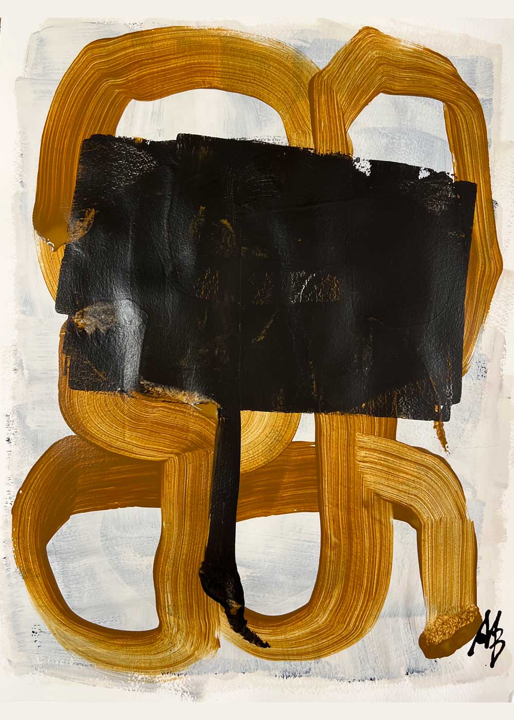 Artworks on paper by Malene Birger. BLACK DOMINATES no5