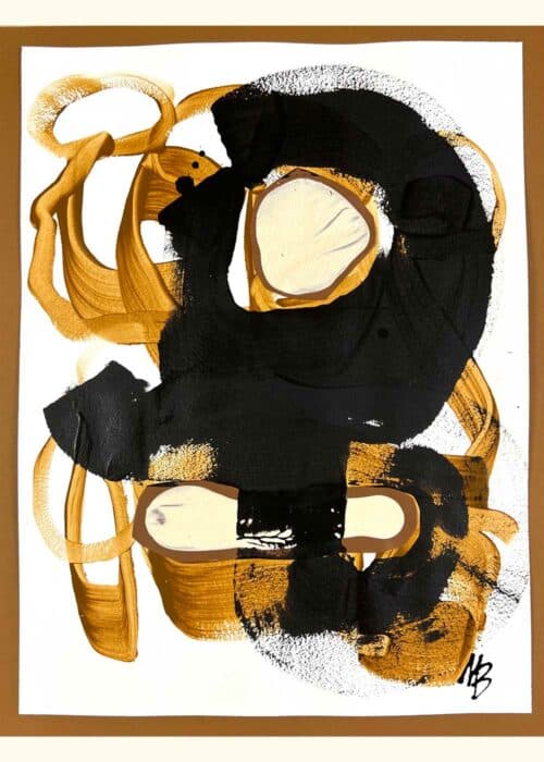 Artworks on paper by Malene Birger. BLACK DOMINATES no9