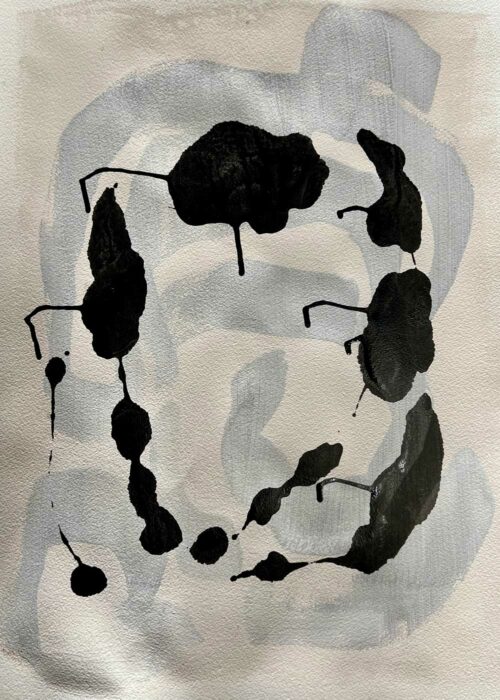 Artworks on paper by Malene Birger. FLOWERS-IN-A-CIRCLE no 1