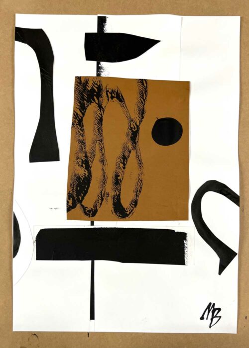 Caollage on paper by Malene Birger. MY STRUCTURE №1
