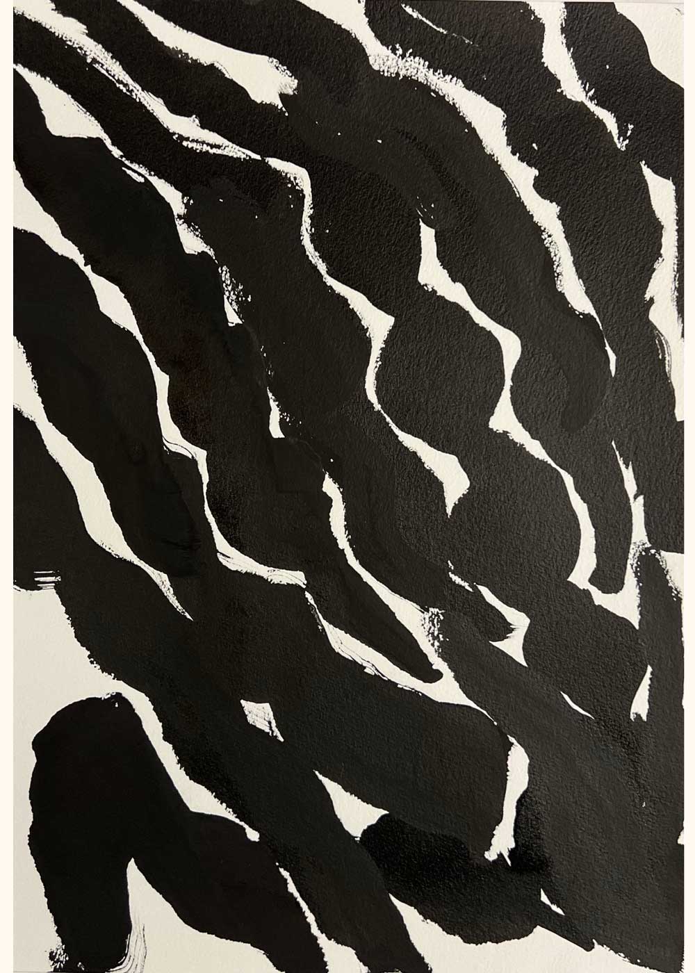 Artworks on paper by Malene Birger. BLACK-DOMINATES no3